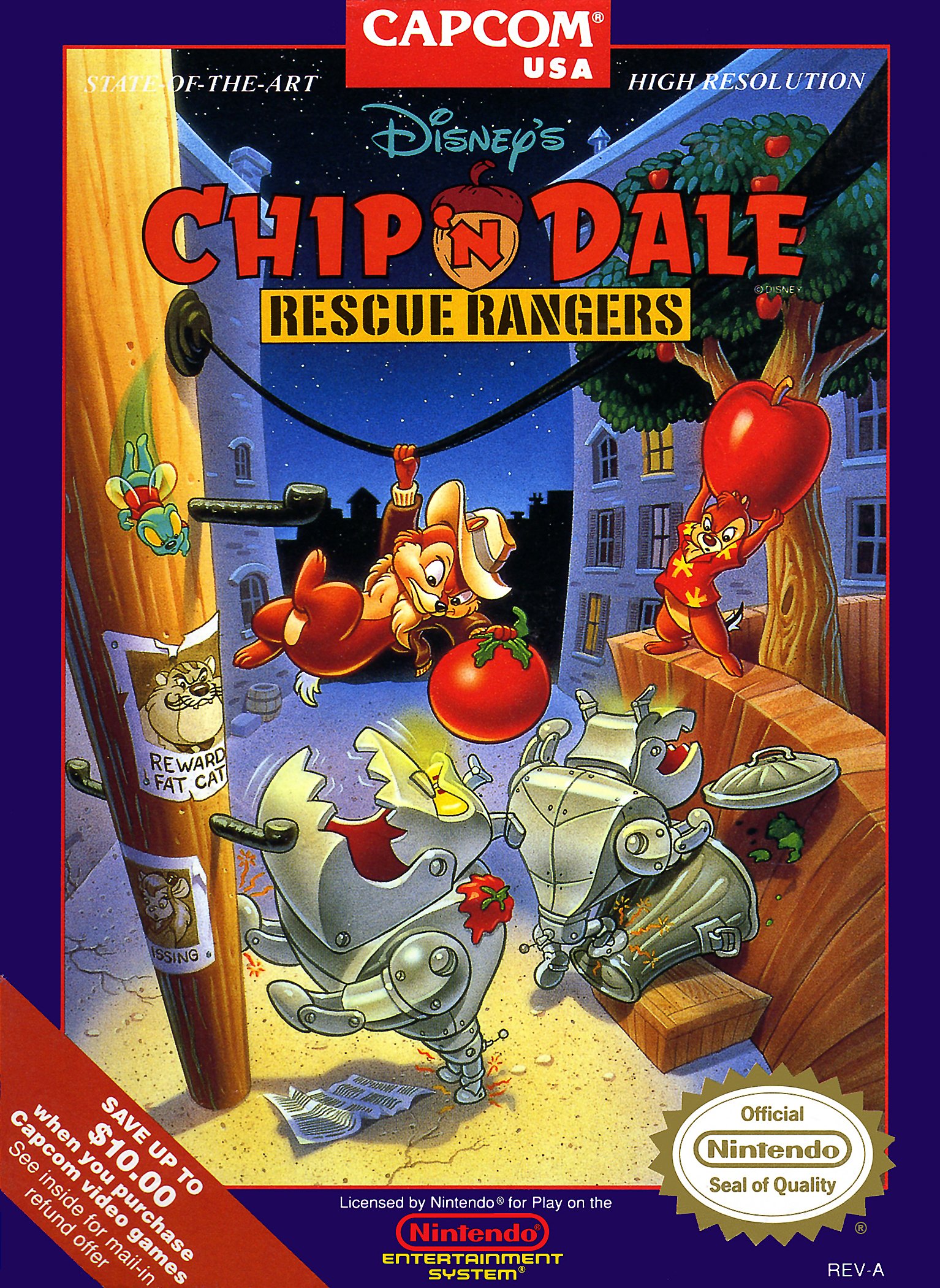 Chip n Dale Rescue Rangers 2 NES Game Screenshot